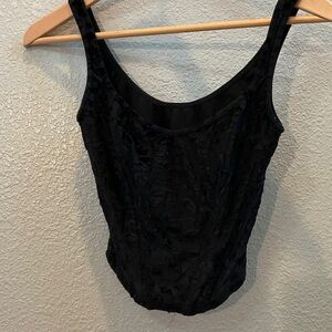 Marks & Spencer Black Velvet Corset